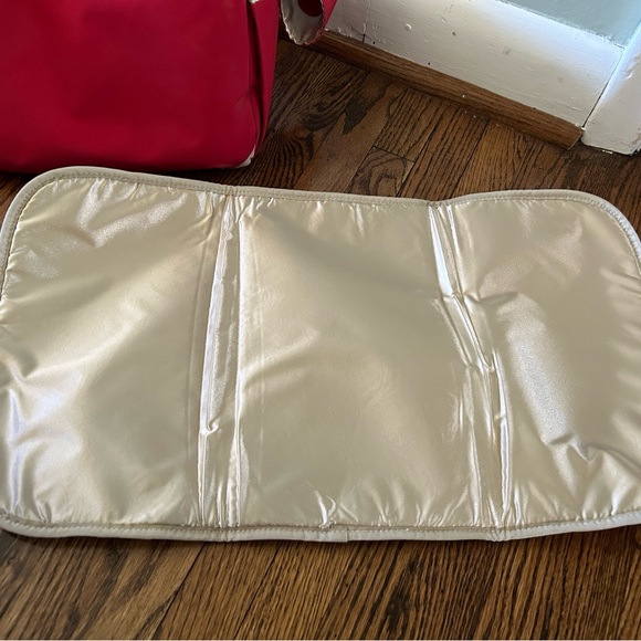 Brand new Ju-Ju-Be red diaper bag with clip on wallet and change pad - Picture 8 of 13